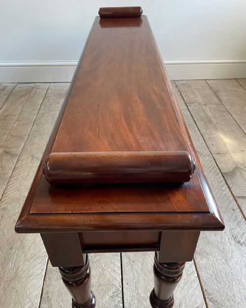 GOOD QUALITY 19TH CENTURY HALL BENCH - ADDITIONAL PHOTO 7