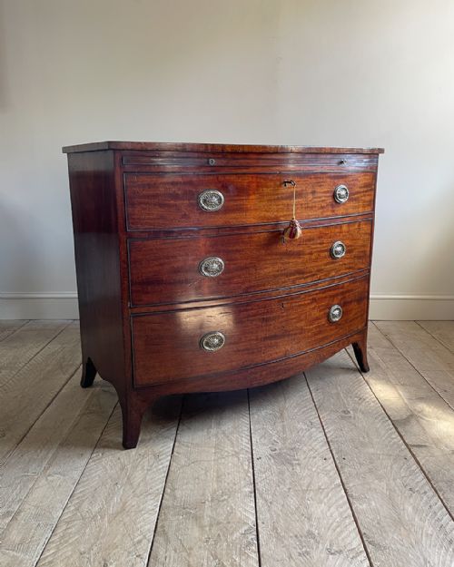 georgian mahogany chest of drawers - CATEGORY: ANTIQUE CHEST OF DRAWERS - DATED GEORGIAN
