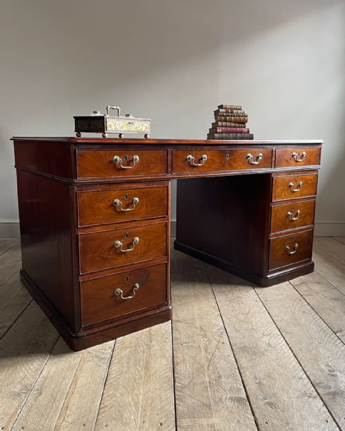 19th century partners desk - CATEGORY: ANTIQUE DESKS - DATED 19TH CENTURY