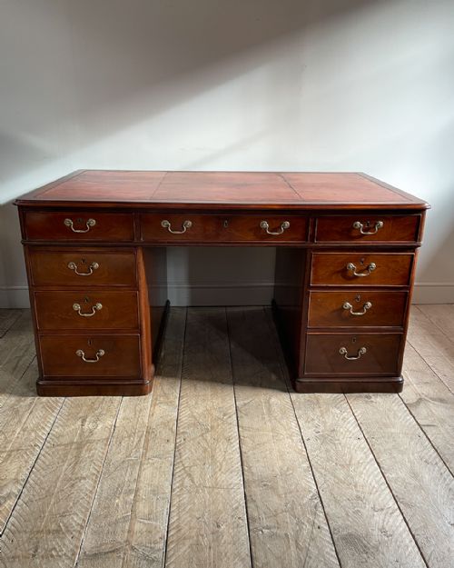 19TH CENTURY PARTNERS DESK - ADDITIONAL PHOTO 4