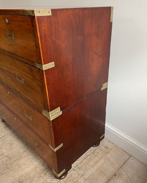 19TH CENTURY CAMPAIGN CHEST - ADDITIONAL PHOTO 5