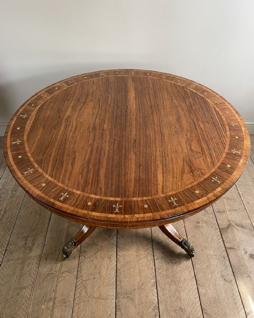 STUNNING REGENCY ROSEWOOD CENTRE TABLE - ADDITIONAL PHOTO 4