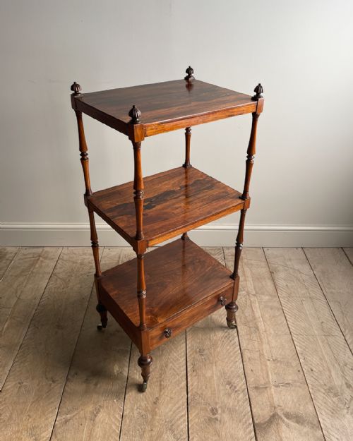 ROSEWOOD THREE TIER WHATNOT - ADDITIONAL PHOTO 1