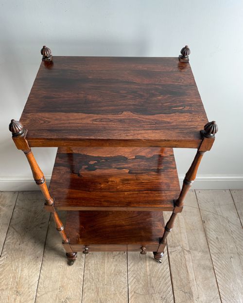 ROSEWOOD THREE TIER WHATNOT - ADDITIONAL PHOTO 4