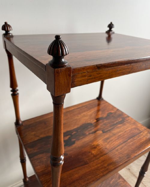 ROSEWOOD THREE TIER WHATNOT - ADDITIONAL PHOTO 5