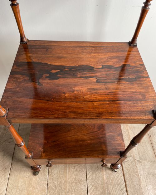 ROSEWOOD THREE TIER WHATNOT - ADDITIONAL PHOTO 6