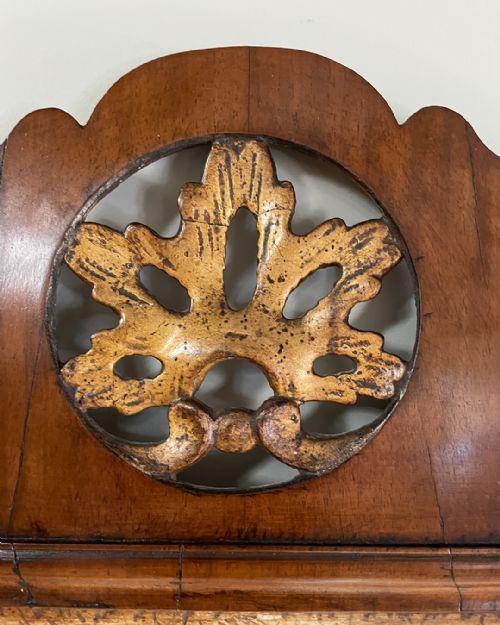 GEORGE III WALNUT FRET MIRROR - ADDITIONAL PHOTO 6