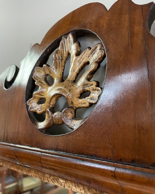 GEORGE III WALNUT FRET MIRROR - ADDITIONAL PHOTO 7