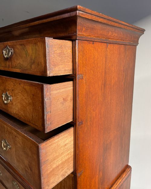 18TH CENTURY WALNUT CHEST ON CHEST - ADDITIONAL PHOTO 5