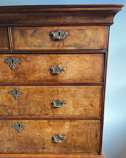 18TH CENTURY WALNUT CHEST ON CHEST - ADDITIONAL PHOTO 6
