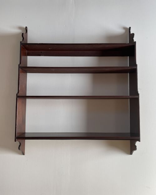 19TH CENTURY MAHOGANY SHELVES - ADDITIONAL PHOTO 1