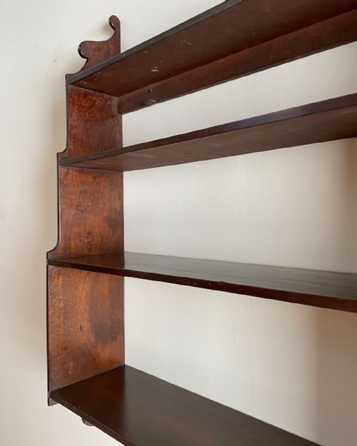 19TH CENTURY MAHOGANY SHELVES - ADDITIONAL PHOTO 2