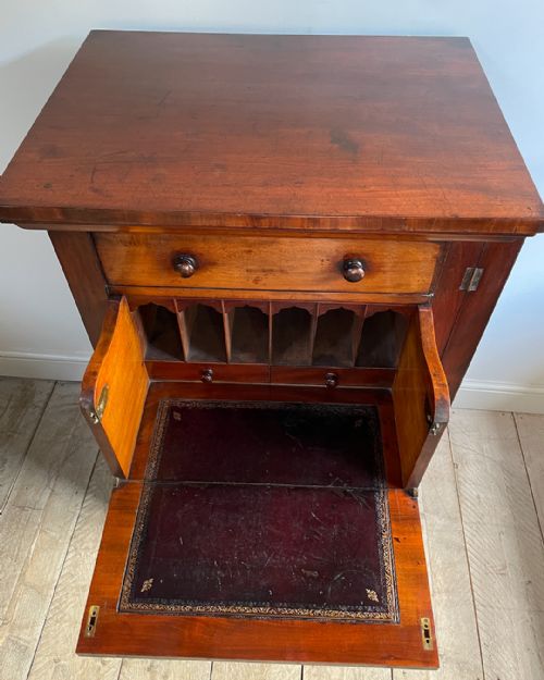 WILLIAM IV MAHOGANY WELLINGTON SECRETAIRE CHEST - ADDITIONAL PHOTO 4
