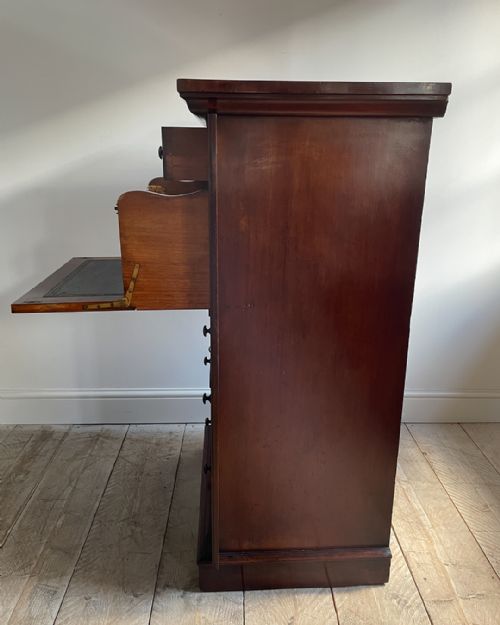 WILLIAM IV MAHOGANY WELLINGTON SECRETAIRE CHEST - ADDITIONAL PHOTO 7