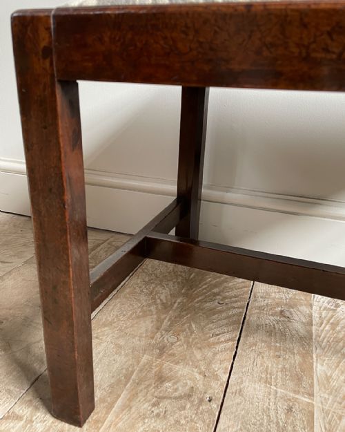 GEORGE III MAHOGANY STOOL - ADDITIONAL PHOTO 2