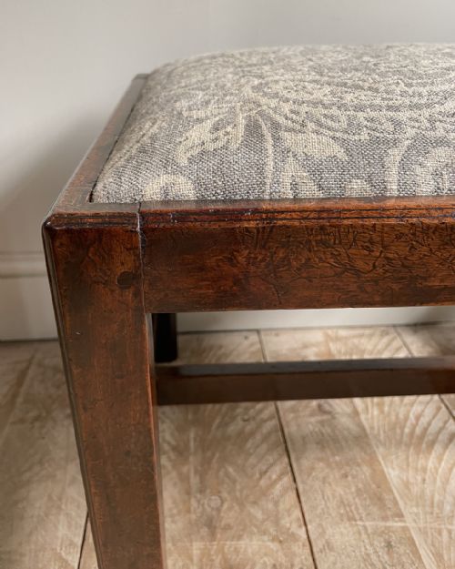 GEORGE III MAHOGANY STOOL - ADDITIONAL PHOTO 4