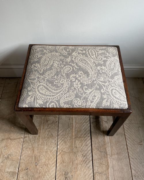 GEORGE III MAHOGANY STOOL - ADDITIONAL PHOTO 5