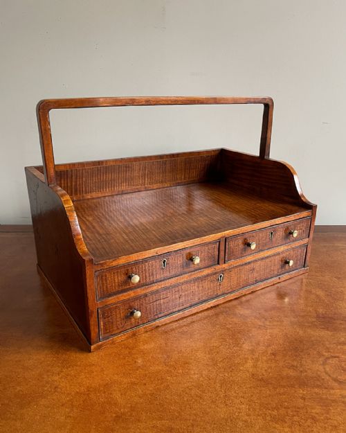 SHERATON PERIOD HAREWOOD BOOK CARRIER - ADDITIONAL PHOTO 3