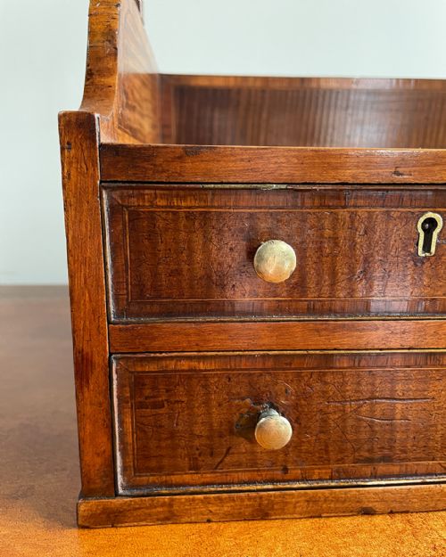 SHERATON PERIOD HAREWOOD BOOK CARRIER - ADDITIONAL PHOTO 5