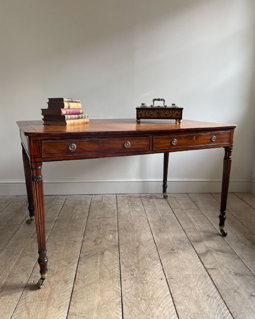 19TH CENTURY MAHOGANY WRITING DESK - ADDITIONAL PHOTO 2