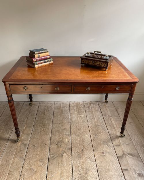 19TH CENTURY MAHOGANY WRITING DESK - ADDITIONAL PHOTO 3