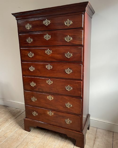 GEORGE III MAHOGANY SEMAINIER - ADDITIONAL PHOTO 2