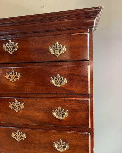 GEORGE III MAHOGANY SEMAINIER - ADDITIONAL PHOTO 3