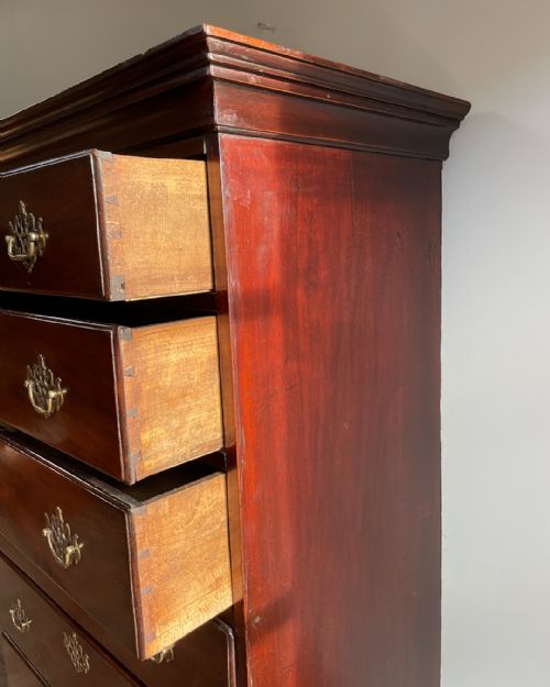 GEORGE III MAHOGANY SEMAINIER - ADDITIONAL PHOTO 4