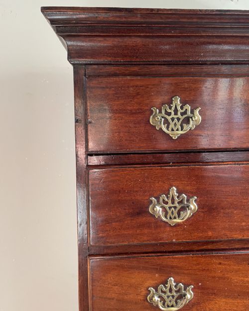 GEORGE III MAHOGANY SEMAINIER - ADDITIONAL PHOTO 5