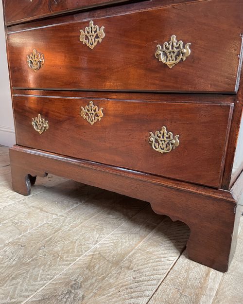 GEORGE III MAHOGANY SEMAINIER - ADDITIONAL PHOTO 8