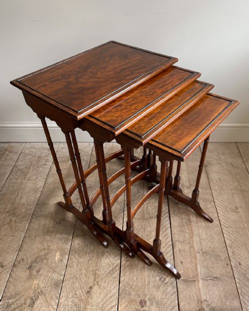 GOOD QUALITY NEST OF FOUR TABLES - ADDITIONAL PHOTO 2