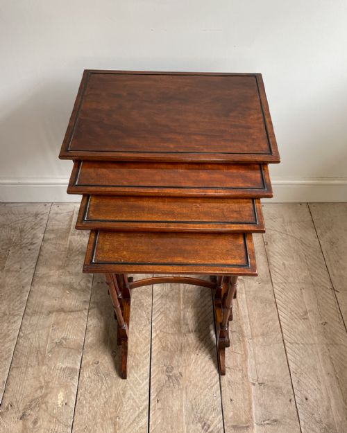 GOOD QUALITY NEST OF FOUR TABLES - ADDITIONAL PHOTO 3