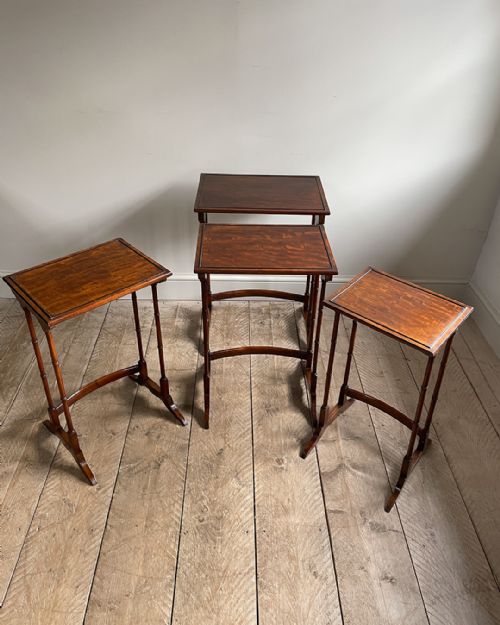 GOOD QUALITY NEST OF FOUR TABLES - ADDITIONAL PHOTO 5