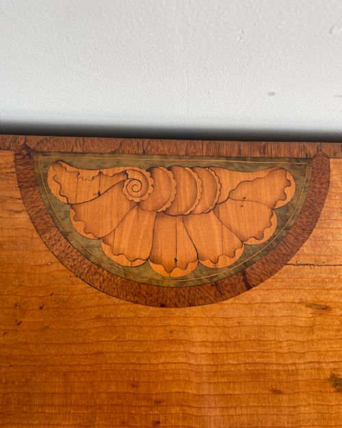 EXCEPTIONAL DEMILUNE CARD TABLE IN CEDAR - ADDITIONAL PHOTO 5