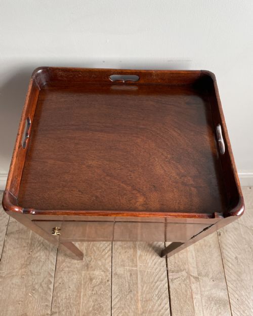 GEORGIAN MAHOGANY POT CUPBOARD - ADDITIONAL PHOTO 5