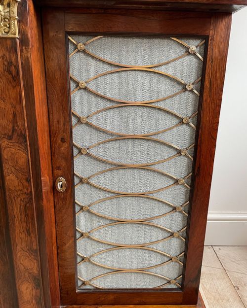 REGENCY ROSEWOOD BREAKFRONT CHIFFONIER - ADDITIONAL PHOTO 7