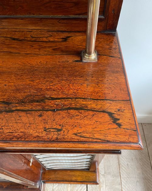 REGENCY ROSEWOOD BREAKFRONT CHIFFONIER - ADDITIONAL PHOTO 8