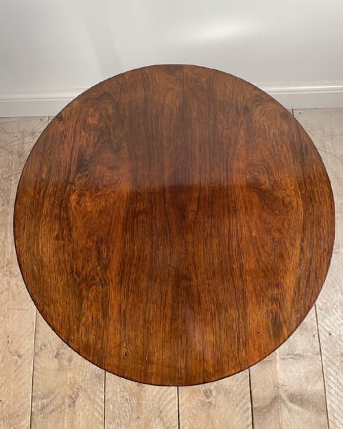 EARLY NINETEENTH CENTURY ROSEWOOD PEDESTAL LAMP TABLE - ADDITIONAL PHOTO 4
