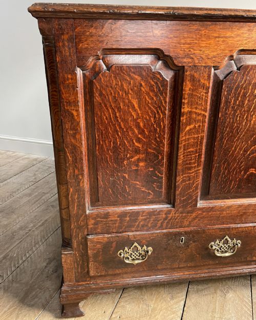 ANTIQUE OAK MULE CHEST - ADDITIONAL PHOTO 6