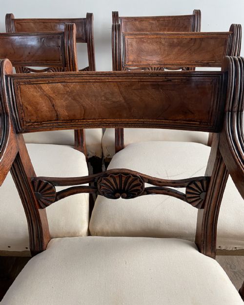 FINE SET OF EIGHT REGENCY MAHOGANY CHAIRS - ADDITIONAL PHOTO 2