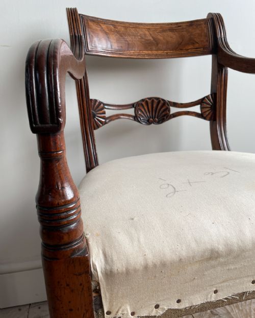FINE SET OF EIGHT REGENCY MAHOGANY CHAIRS - ADDITIONAL PHOTO 6