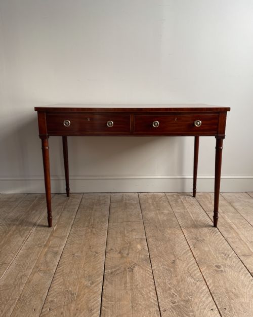 ELEGANT MAHOGANY TWO DRAWER SIDE TABLE - ADDITIONAL PHOTO 3