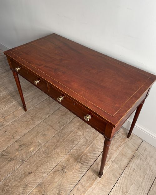 ELEGANT MAHOGANY TWO DRAWER SIDE TABLE - ADDITIONAL PHOTO 6