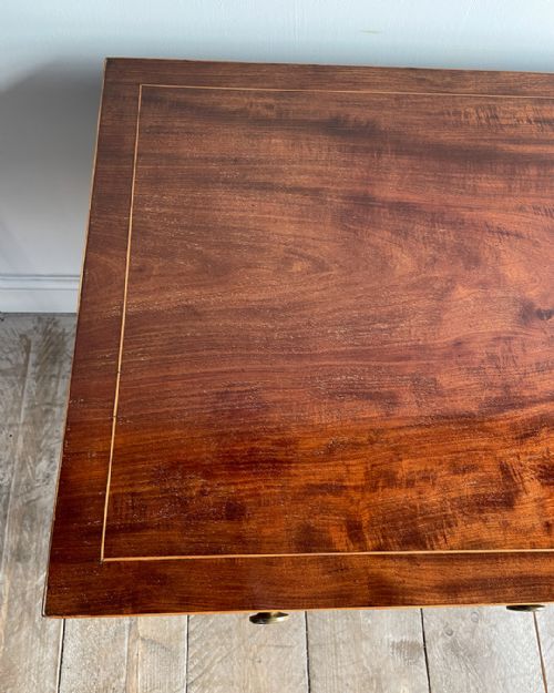 ELEGANT MAHOGANY TWO DRAWER SIDE TABLE - ADDITIONAL PHOTO 7