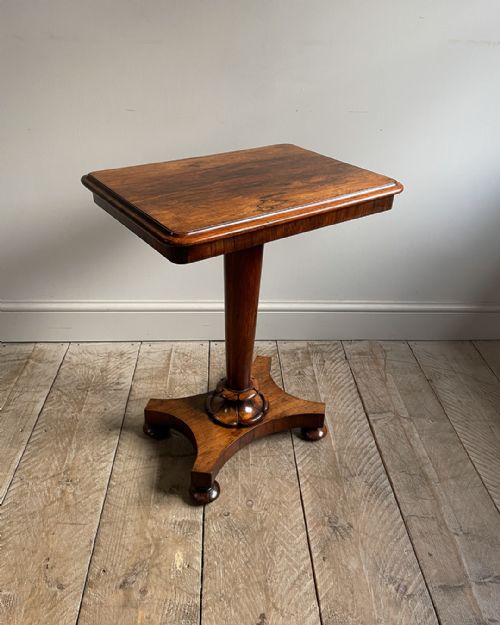 FINE QUALITY ROSEWOOD LAMP TABLE - ADDITIONAL PHOTO 1