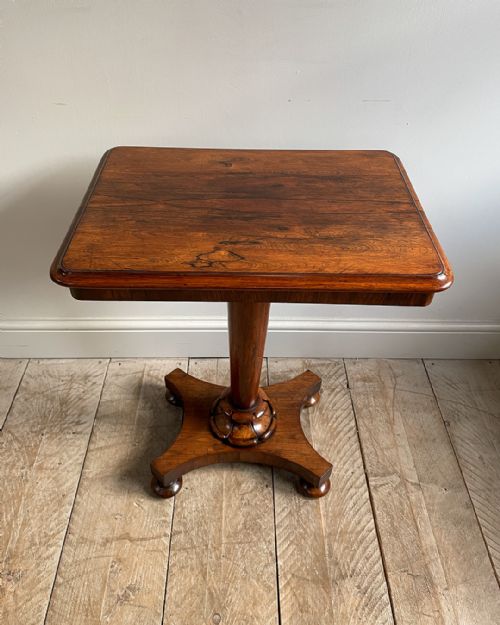 FINE QUALITY ROSEWOOD LAMP TABLE - ADDITIONAL PHOTO 3