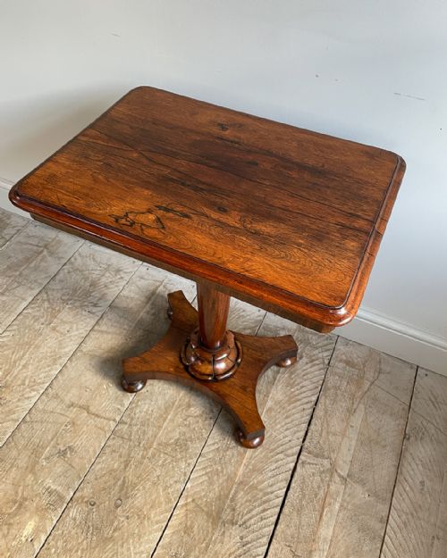 FINE QUALITY ROSEWOOD LAMP TABLE - ADDITIONAL PHOTO 5