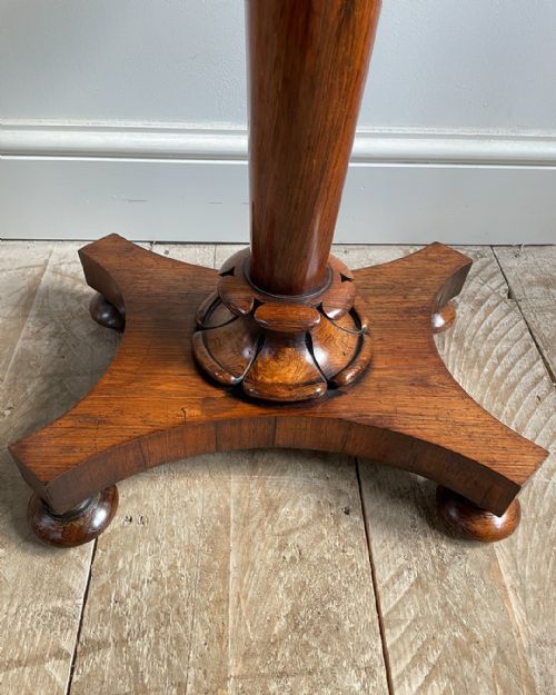 FINE QUALITY ROSEWOOD LAMP TABLE - ADDITIONAL PHOTO 7