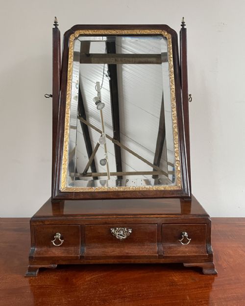 GEORGE III MAHOGANY TOILET MIRROR - ADDITIONAL PHOTO 1