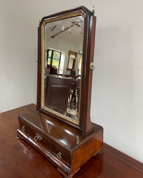 GEORGE III MAHOGANY TOILET MIRROR - ADDITIONAL PHOTO 5
